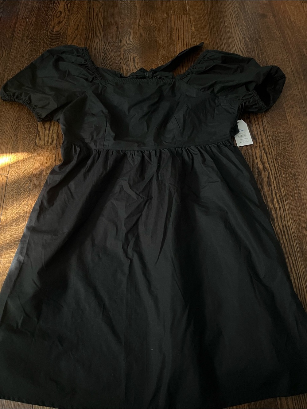 Time and Tru Black Dress with Elastic Waist